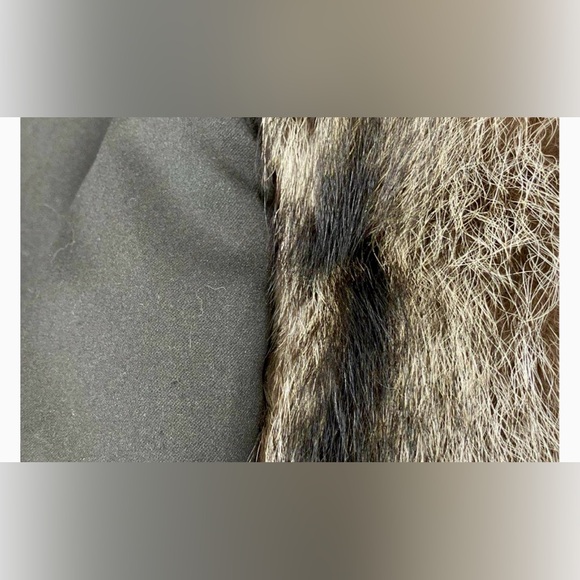 PHIL M STUPP RACCOON FUR COAT CHOCOLATE BROWN & CREAM GENUINE ❄️🎄❤️‍🔥 - Picture 3 of 8